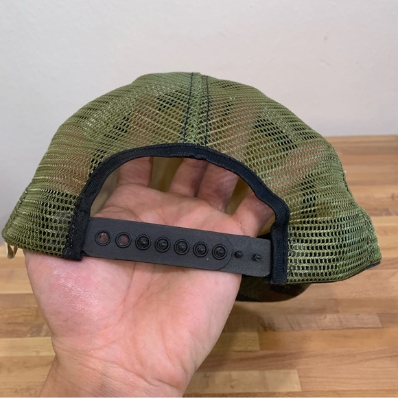 Vintage Lufkin Tools Camouflage Mesh Back Trucker Hat New Era Pro Design - Picture 6 of 8